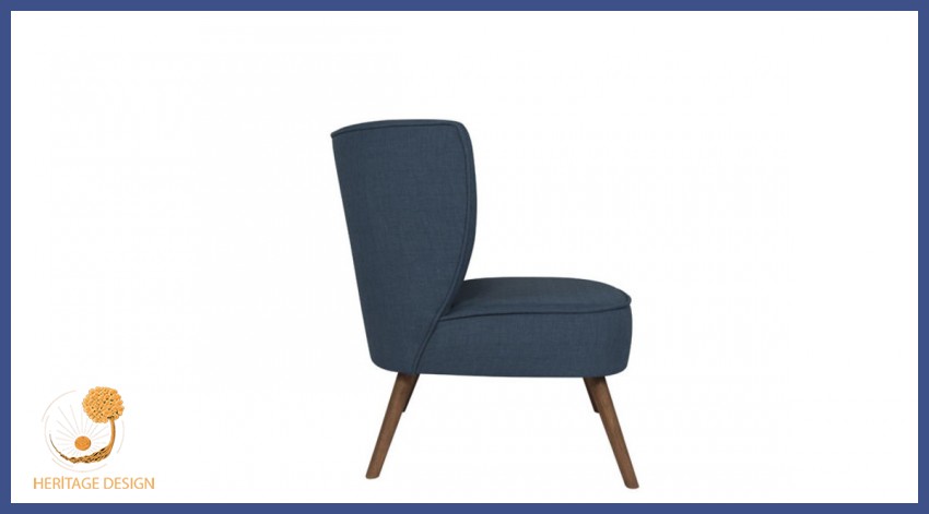 Ahşap Ayaklı Cafe Berjer Sandalye Modeli
