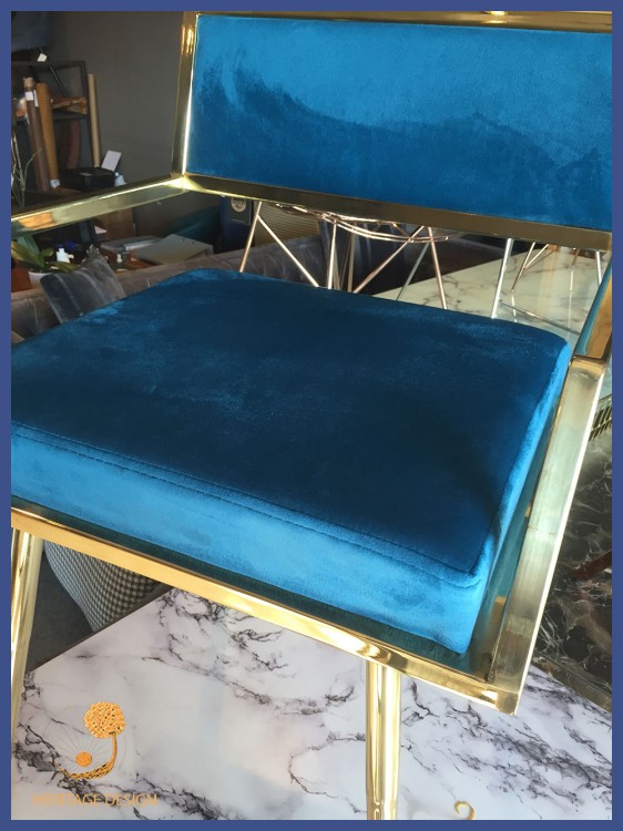 Mavi Metal Sandalye