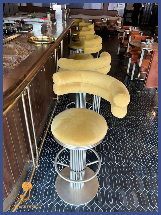 Restaurant Metal Ayaklı Bar Sandalyesi