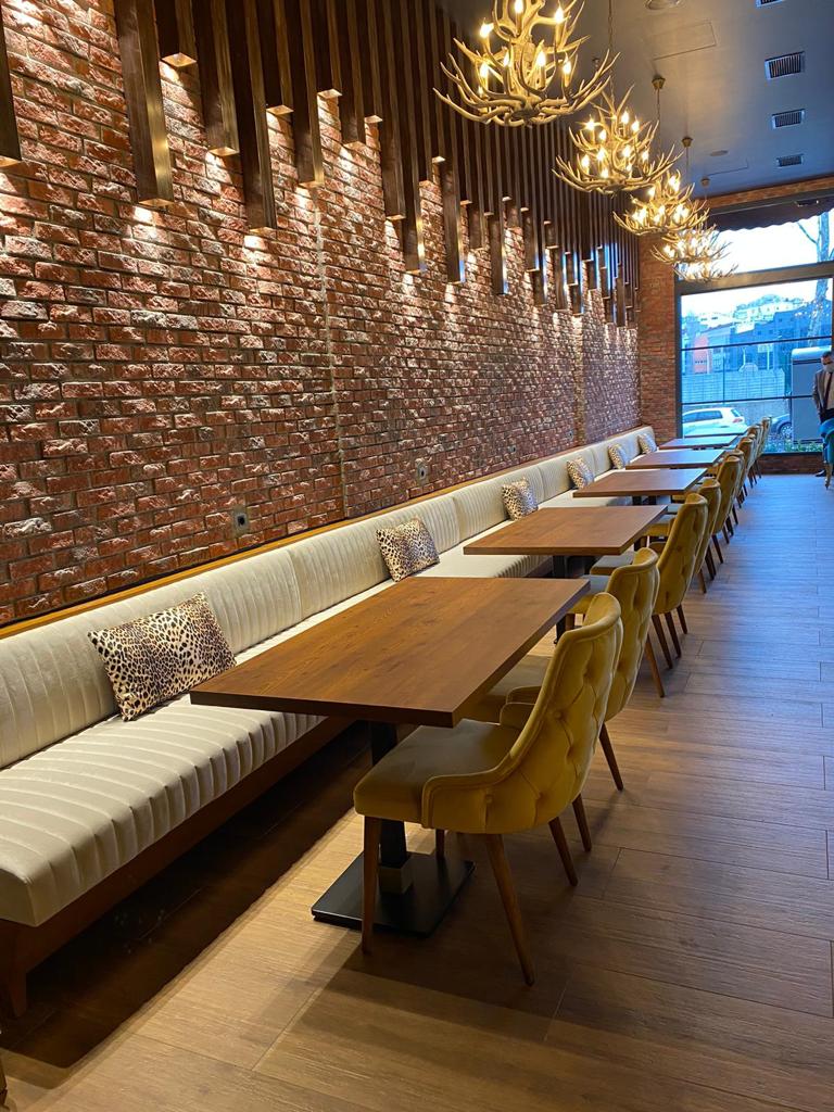 Hotel Demir ayaklı Masa Modelleri - Ahşap Demir Masa