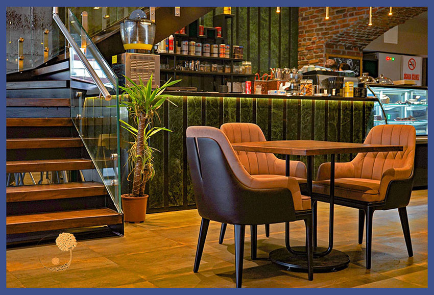 kollu sandalye modelleri, kumaş sandalyeler, cafe sandalyeleri